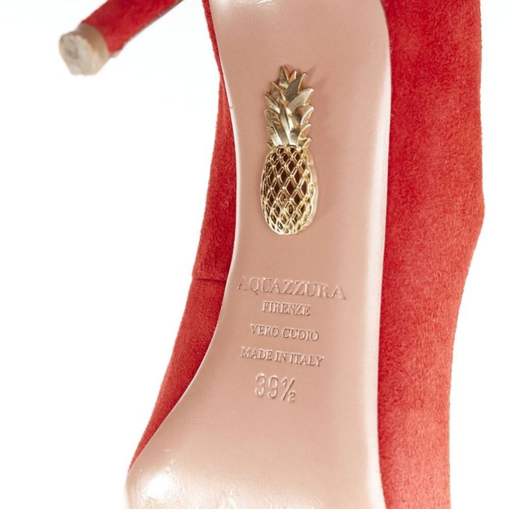 Aquazzura Suede Leather Mid Pumps - Picture 10 of 10